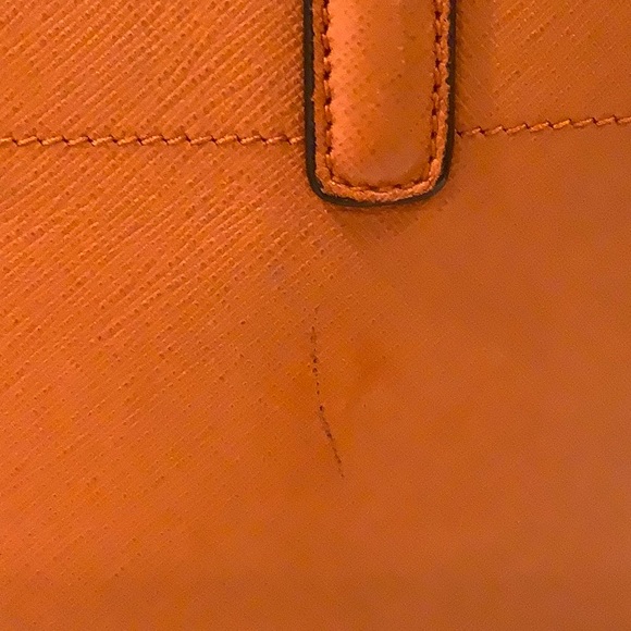 Prada tote. Worn. Light pen mark. - Picture 3 of 4